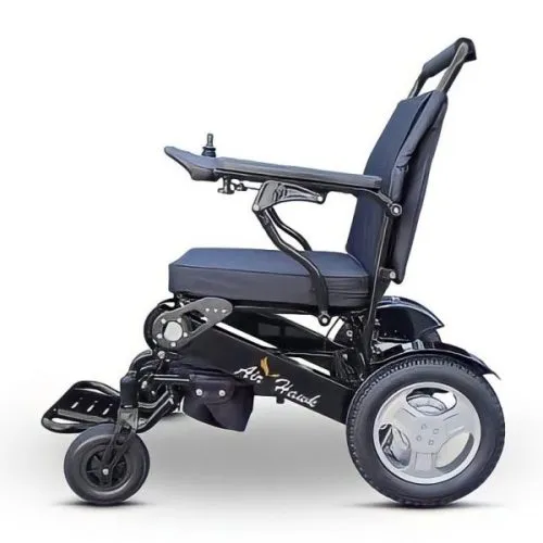 Foldable electric wheelchair lightweight heavy-duty compact motorise chair - Air Hawk-10 Foldable electric wheelchair lightweight heavy-duty compact motorise chair - Air Hawk