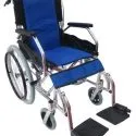 Light Manual Compact Aluminium Wheelchair with Foldable Backrest and Attendant Handbrakes-FREEWHEELS