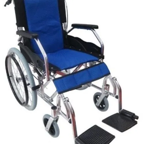 Light Manual Compact Aluminium Wheelchair with Foldable Backrest and Attendant Handbrakes-FREEWHEELS-2 Light Manual Compact Aluminium Wheelchair with Foldable Backrest and Attendant Handbrakes-FREEWHEELS