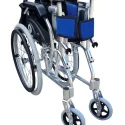 Light Manual Compact Aluminium Wheelchair with Foldable Backrest and Attendant Handbrakes-FREEWHEELS