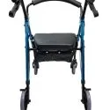 Practical Durable 4 Wheel Rollator Frame with Backrest Support Adjustable Height