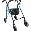 Practical Durable 4 Wheel Rollator Frame with Backrest Support Adjustable Height