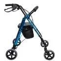 Practical Durable 4 Wheel Rollator Frame with Backrest Support Adjustable Height