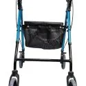Practical Durable 4 Wheel Rollator Frame with Backrest Support Adjustable Height