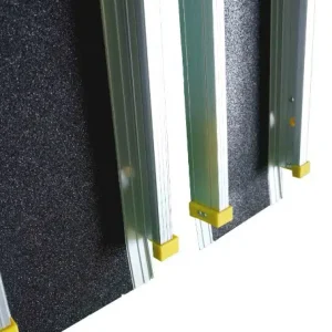 Telescopic Wheelchair Ramp Portable Aluminium Light-weight for Steps 150cm