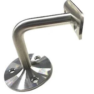2X PIECES Stainless Steel Handrail 38mm Wall Mount Fitting Bracket