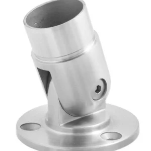 2X Stainless Steel Flexible Handrail Wall Floor Mounted Pipe Fittings