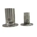 2X Stainless Steel Flexible Handrail Wall Floor Mounted Pipe Fittings