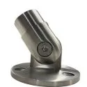 2X Stainless Steel Flexible Handrail Wall Floor Mounted Pipe Fittings