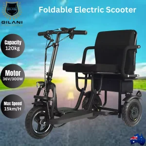 Electric Lightweight Foldable Aluminium Scooter 120 kg capacity-EZYFOLD