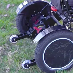Anti Tipping Safety Wheels for Mobility Wheelchairs to Prevent Backward Fall