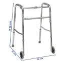 Walking Walker Frame Front Castor Wheels to Use All Around