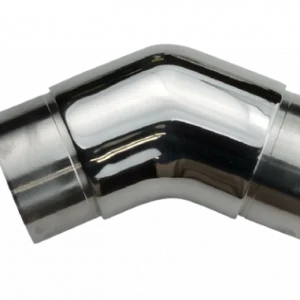 2X PIECES 135 Degree Angle Rail Join Connector stainless steel