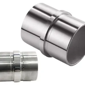 2X PIECES 316 Stainless Steel Balustrade 180 DEGREE RAIL Connector Tube