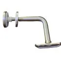 2X PIECES 90 Degree Stainless Steel Glass Mounted Bracket with Adjustable Base Height and Top Angle