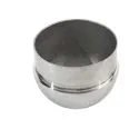 2X PIECES STAINLESS STEEL ROUND END CAP TUBE Fitting-11