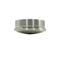 2X PIECES STAINLESS STEEL ROUND END CAP TUBE Fitting