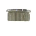 2X PIECES STAINLESS STEEL ROUND END CAP TUBE Fitting