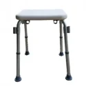 Shower Chair Stool with adjustable removable Back and Hand Rest