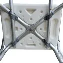 Shower Chair Stool with adjustable removable Back and Hand Rest