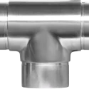 3-Way Flush T Joint for 50.8mm Round Stainless Steel for Home Modification