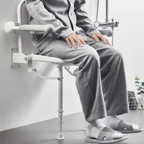 Wall Mounted Foldable Heavy-duty Shower Chair weight capacity 190kg Wall Mounted Foldable Heavy-duty Shower Chair weight capacity 190kg