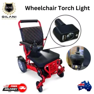 Wheelchair Torch Light with USB for Electric Wheelchairs - Air Hawk and Falcon
