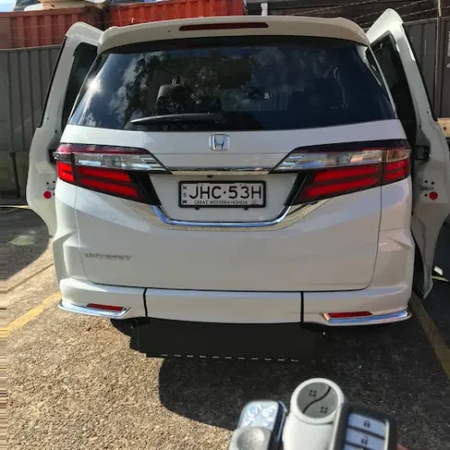 Honda Odyssey Second Row Car Conversion Fully Automatic Access Ramp-1 Honda Odyssey Second Row Car Conversion Fully Automatic Access Ramp
