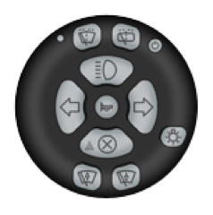 Steering Hand Controls for disability driving solutions Lodgesons R213 keypad steering control