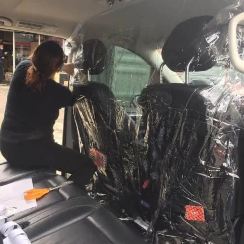 Sneeze Guard Safety COVID Screen for Taxies and Ride share Vehicles-12 Sneeze Guard Safety COVID Screen for Taxies and Ride share Vehicles