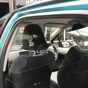 Sneeze Guard Safety COVID Screen for Taxies and Ride share Vehicles