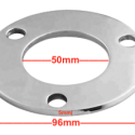 2X PIECES Strong Floor Mounted Pipe Base Plate Gilani Engineering