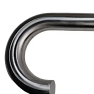 "J" Shaped 2X End Handle Grab Rail Part for Stairs, Ramps and Elevators- 1xPair