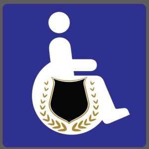 Heavy Duty Plastic Disability Logo Sticker for Car