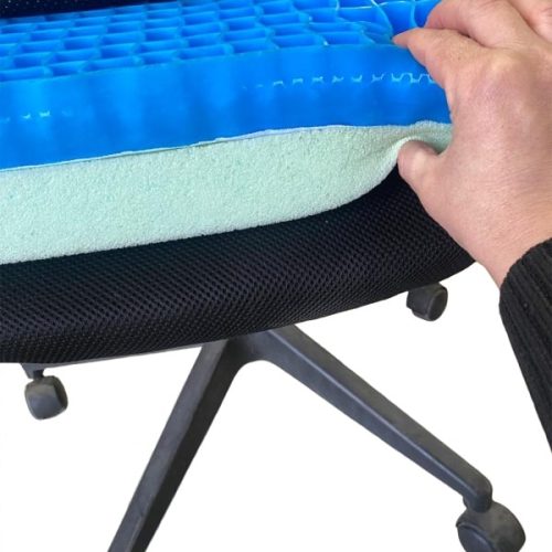 Gel Memory Foam SEAT Cushion for Pressure Relief Sitting-2 Gel Memory Foam SEAT Cushion for Pressure Relief Sitting