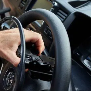 Over Ring Accelerator and Brake Lever: Keep Both Hands on the Wheel