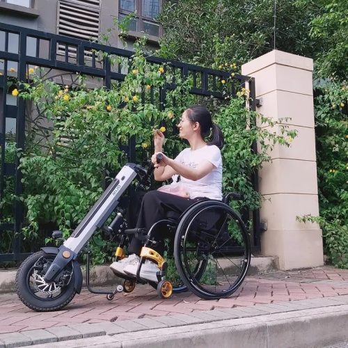 MT02 Electric Handbike for Wheelchair - Wheelchair Attachment-4 MT02 Electric Handbike for Wheelchair - Wheelchair Attachment