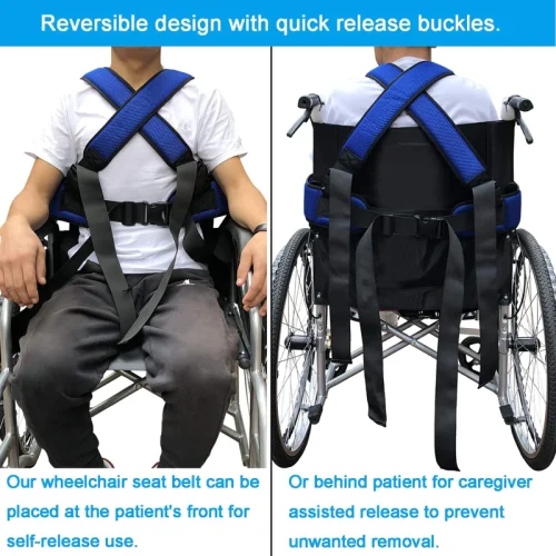 Wheelchair Seat Belt Torso Support Vest for Patient-1 Wheelchair Seat Belt Torso Support Vest for Patient