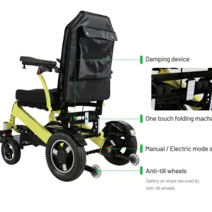 Wheelchair Hire Hire Super Load-Bearing Foldable Electric Wheelchair