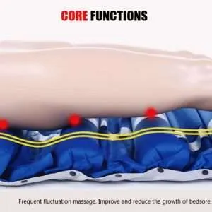 Hospital Anti Bedsore Inflatable Air Mattress: 5-inch Orthopedic Mattress, Silent Pump, 18 Air Cells