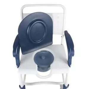 3-in-1 Shower Commode Chair with Wheels тАУ Portable Bathroom and Toilet Chair