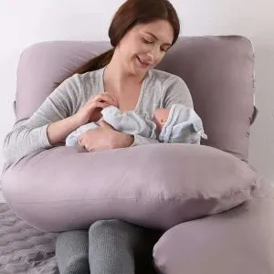 U-Shaped Body Pillow for Pregnancy тАУ Full Back, Belly & Hip Support