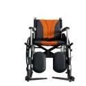 Lightweight Aluminum Alloy Manual Wheelchair with Attendant Brakes