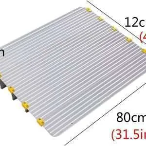 Detachable Entry Ramp Aluminium Alloy Threshold Ramp for Wheelchairs Mobility Scooters and Wheelchair Angled Entry Mat