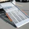 Vehicle-mounted detachable barrier-free ramp