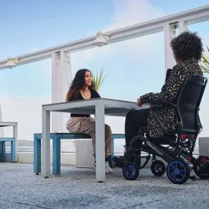 QUICKIE Q50 R Carbon Folding Power Wheelchair - Ultra-Lightweight, Compact & Travel-Ready