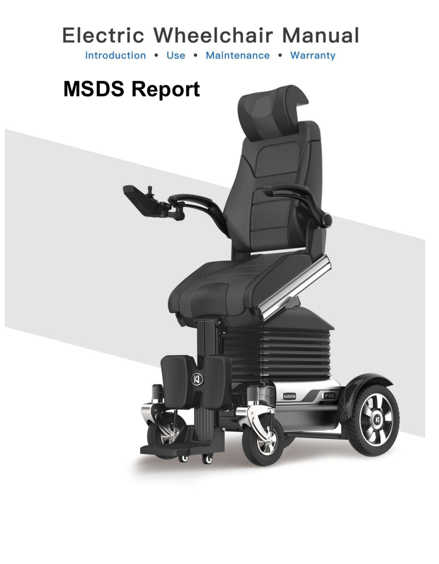 MSDS Report For the Vertical Seat Assist