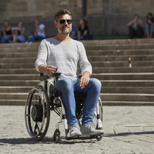 AAT Solo - Lightweight Electric Add-On Drive for Manual Wheelchairs
