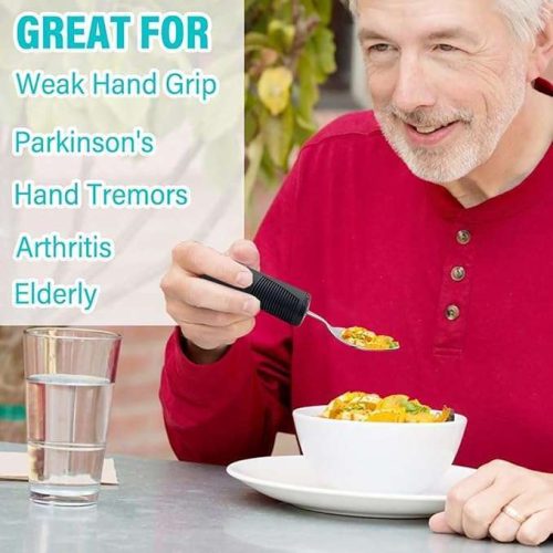 Adaptive Utensils 4pcs Set for Hand Tremors 3 Adaptive Utensils 4pcs Set for Hand Tremors 3