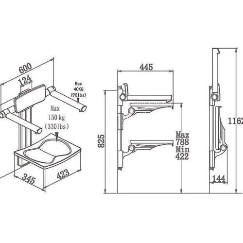 Height Adjustable Shower Chair 5 Height Adjustable Shower Chair 5